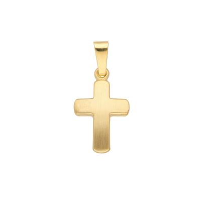 Kreuzanhänger ADELIA´S "Damen & Herren 333 Gold Kreuz Anhänger", gold, Schmuckanhänger, Herren, Gold, für Damen & Herren