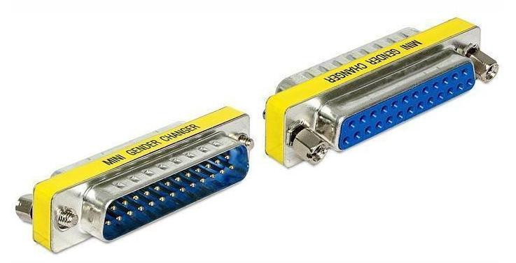 Delock D-Sub 25-polige connector contactdoos adapter