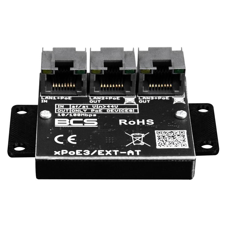 BCS POE Switch POWER BCS-xPoE3/EXT-AT (3 Ports) (BCS-xPoE3/EXT-AT)
