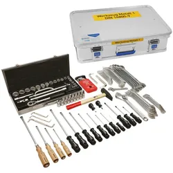 Dönges, Werkzeugkoffer, Werkzeugsatz Metall I DIN 14800-9:2025-08, komplett in Firebox (100 Teile)