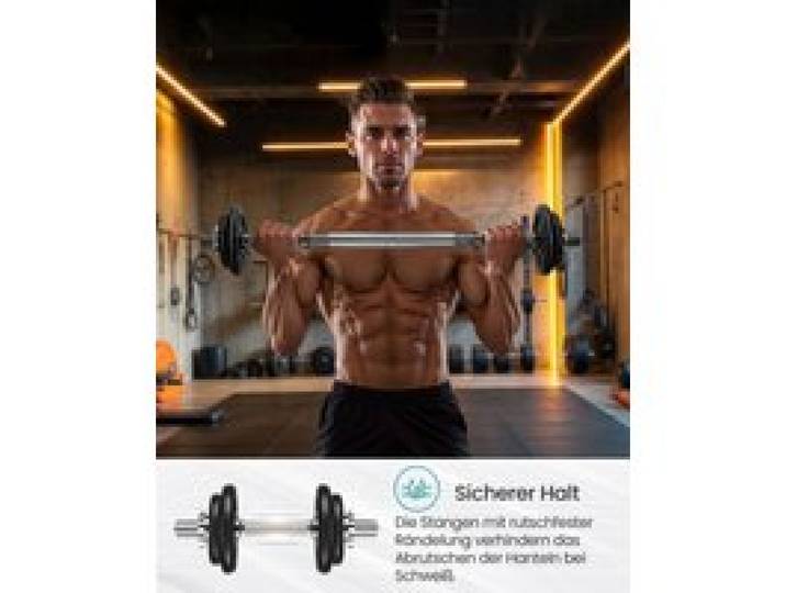 SONGMICS Halterset Korte halters Set 2 Verstelbaar Gewicht 20/30 kg