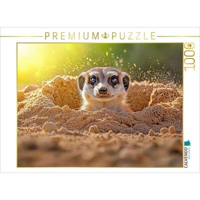 CALVENDO Puzzle Erdmännchen | 1000 Teile Lege-Größe 64x48cm Foto-Puzzle für glückliche Stunden, Sonstige von , Calvendo Puzzle