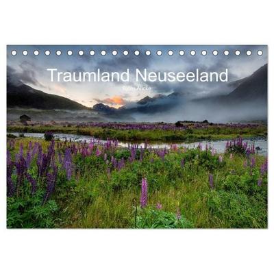 Traumland Neuseeland (Tischkalender 2027 DIN A5 quer), CALVENDO Monatskalender