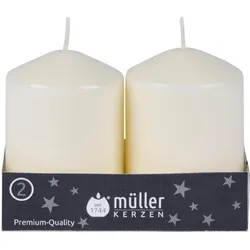 4x müller Kerzen, Kerzen, Weihnachtskerze Vanille, 2 Stück, Eigenschaften: Keine (2 Stk.)