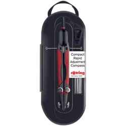 rOtring Zirkel Compact schwarz/rot
