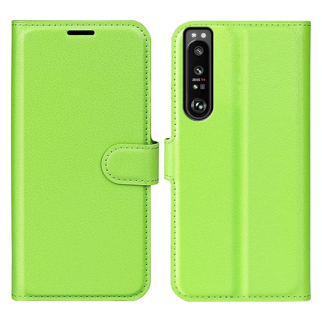 Cover-Discount Sony Xperia 1 IV - Leder Etui Hülle grün (Sony Xperia 1 IV) (101304138F)