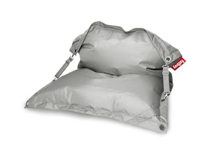 Fatboy Buggle-up Sitzsack - 185 x 137cm - Hellgrau Anpassbarer Einzel, & Doppel-Relaxsessel, Leicht zu Reinigen, Sitzsack Erwachsene Drinnen & Draußen, Polyester Lesesessel