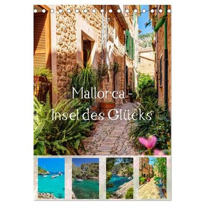 Mallorca - Insel des Glücks (Tischkalender 2027 DIN A5 hoch), CALVENDO Monatskalender