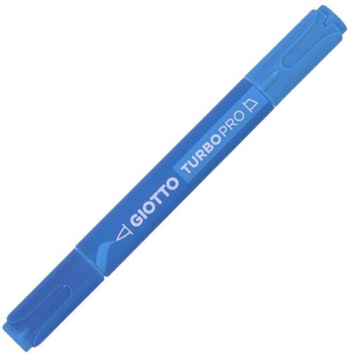 Marqueur bleu outremer double pointe TURBO PRO - Giotto