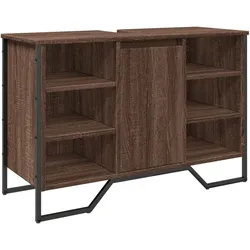 vidaXL Waschbeckenunterschrank Braun Eichen-Optik 91x35x60 cm