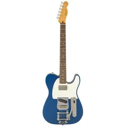 Squier Classic Vibe '60s Custom Telecaster SH Bigsby (E-Gitarre, Ahorn, Indischer Lorbeer, Knochen, Pappel), Gitarre, Blau