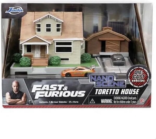 Miniature Nano Fast & Furious Dom's house 2 véhicules - Jada Toys