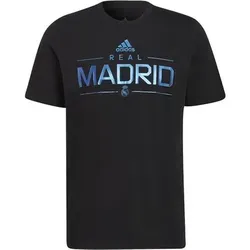 ADIDAS Herren Fanshirt REAL GR TEE, Größe L in Schwarz Schwarz