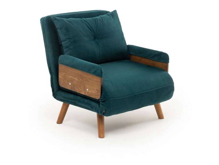 Bettsofa Cosmo Petrolgrün Stoff B 77 T 82 cm - Bettsofa