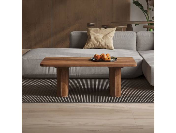 Table basse 120x60x40 cm en manguier brun