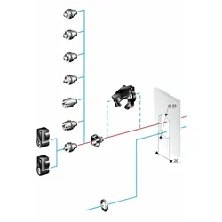 Schneider Electric NSYTDB5PLA Doppelbarteinsatz 5mm für großes Schild (ohne Griff)