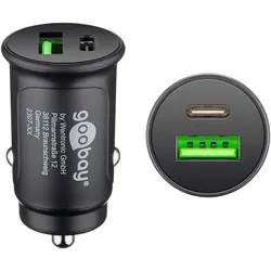 Goobay Dual-USB Auto Schnellladegerät USB-A und USB-C Power Delivery