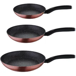 San Ignacio Set aus 3Pcs Pfannen Venus aus geschmiedetem Aluminium, Induktionsgeeignet