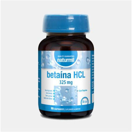 NATURMIL BETAINA HCL 325mg 90 COMPRIMIDOS