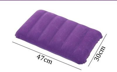 Uplifted Finds Portable Inflatable Air Cushion Pillow Large 47x30cm Folding Square Travel Headrest sapphire