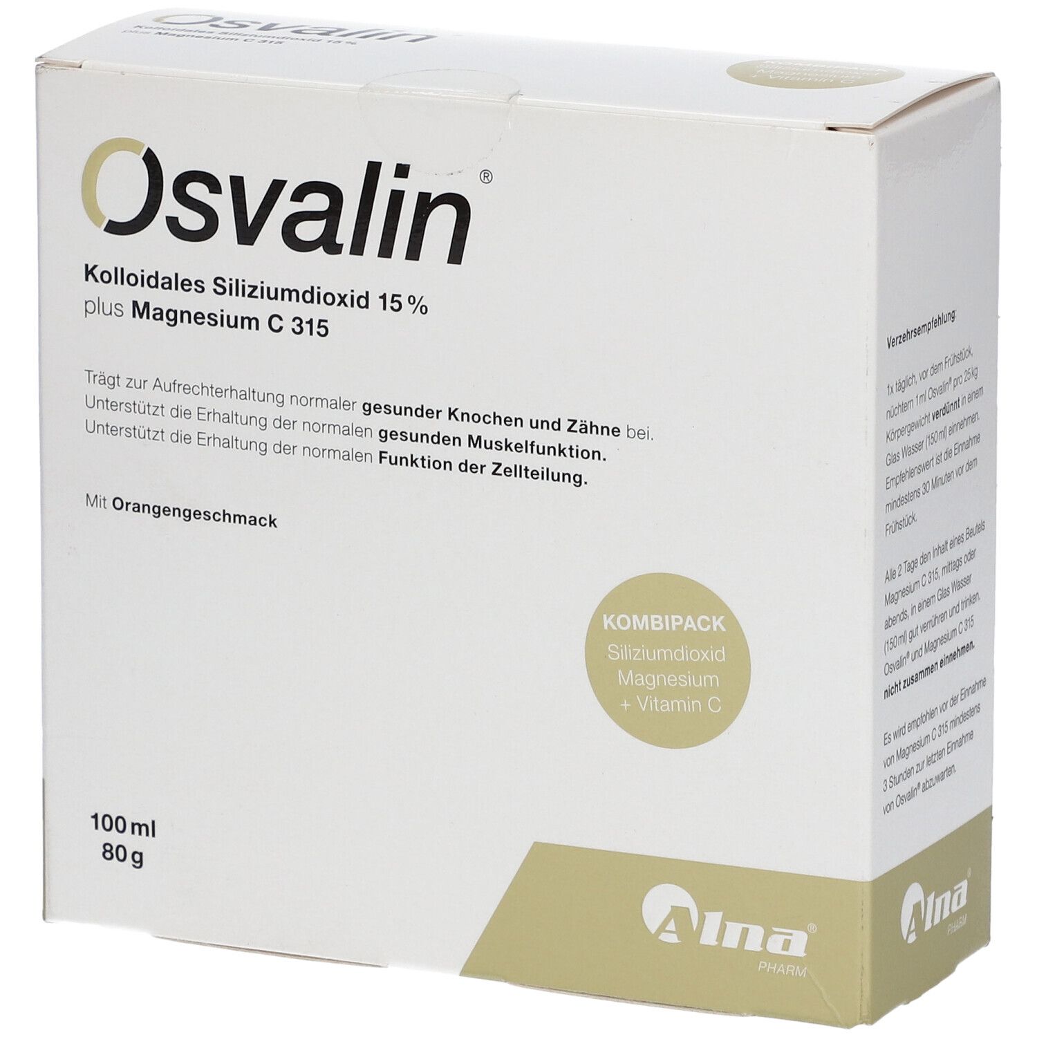 Osvalin 100 ml Silizium+80 g Magnesium Kombipack. 1 St Kombipackung