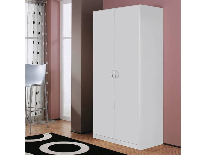 Drehtürenschrank I 91 x 197 x 54cm Weiß