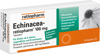ratiopharm GmbH ECHINACEA-RATIOPHARM 100 mg Tabletten 20 St 03921806