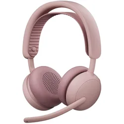 Logitech Zone Wireless 2 ES (Kabelgebunden, Kabellos, USB-C), Office Headset, Rosa