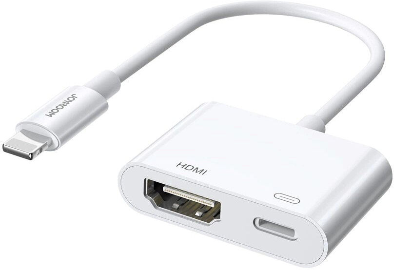 Joyroom HDMI-Adapter til Lightning (Han) m. Lightning Stik (Hun) - Hvid