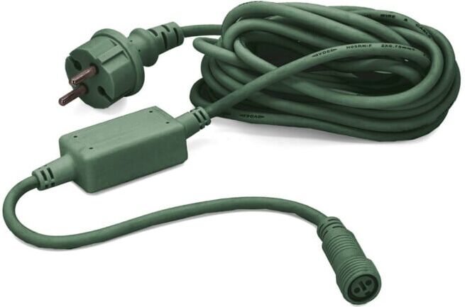 Hellum Câble d’alimentation 5 m vert pour guirlandes lumineuses (555127)