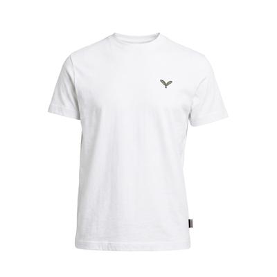 T-Shirt KLEINIGKEIT "Kleinigkeit Signature Feather Shört", Herren, Gr. S, weiß, 100% Baumwolle, unifarben, normal, Rundhals, Shirts T-Shirt