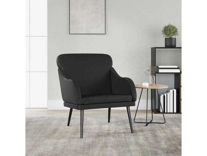 Printemps/été 2025  Fauteuil Noir 63x76x80 cm Similicuir - 63x76x80 cm LV221