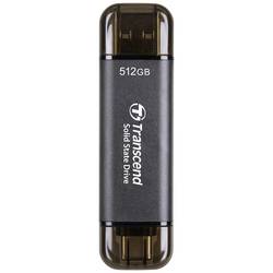 Transcend ESD310C 512 GB Externe SSD USB-A (USB 3.2 Gen 2), USB-C® Schwarz TS512GESD310C