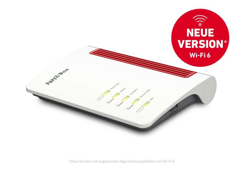 FRITZ!Box 7530 AX Wireless Router - DSL-Modem 4-Port-Switch GigE WiFi6 Dual-Band VoIP-Telefonadapter (DECT) 20002930