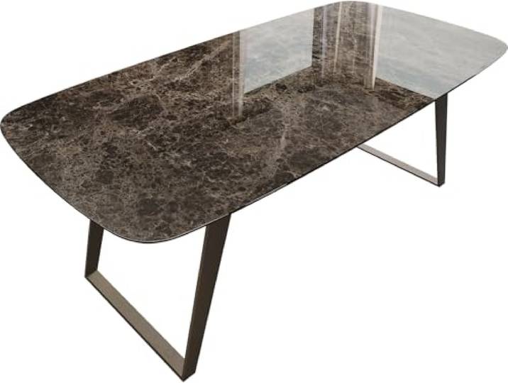 Esszimmertisch Edge Boot Keramik Emperador Extra Lucidato Dunkelbraun