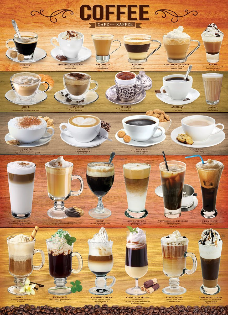 Eurographics Koffie Puzzel 1000 stukjes