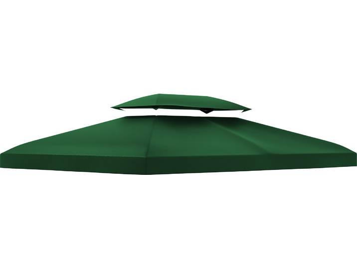 Outsunny Toile de rechange pour pavillon tonnelle tente 3 x 4 m polyester haute densité 180 g/m² vert