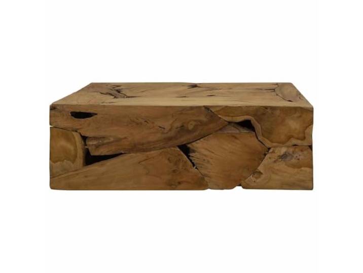 HKLGBVCR Couchtisch aus echtem Teak, 90 x 50 x 30 cm, Braun