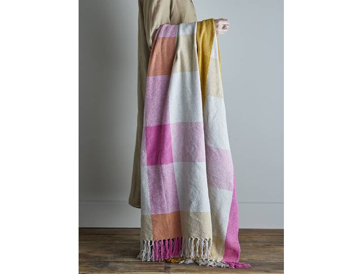 Plaid Hadley 130 x 0 x 160cm Multicolore Tissu mélangé/Coton