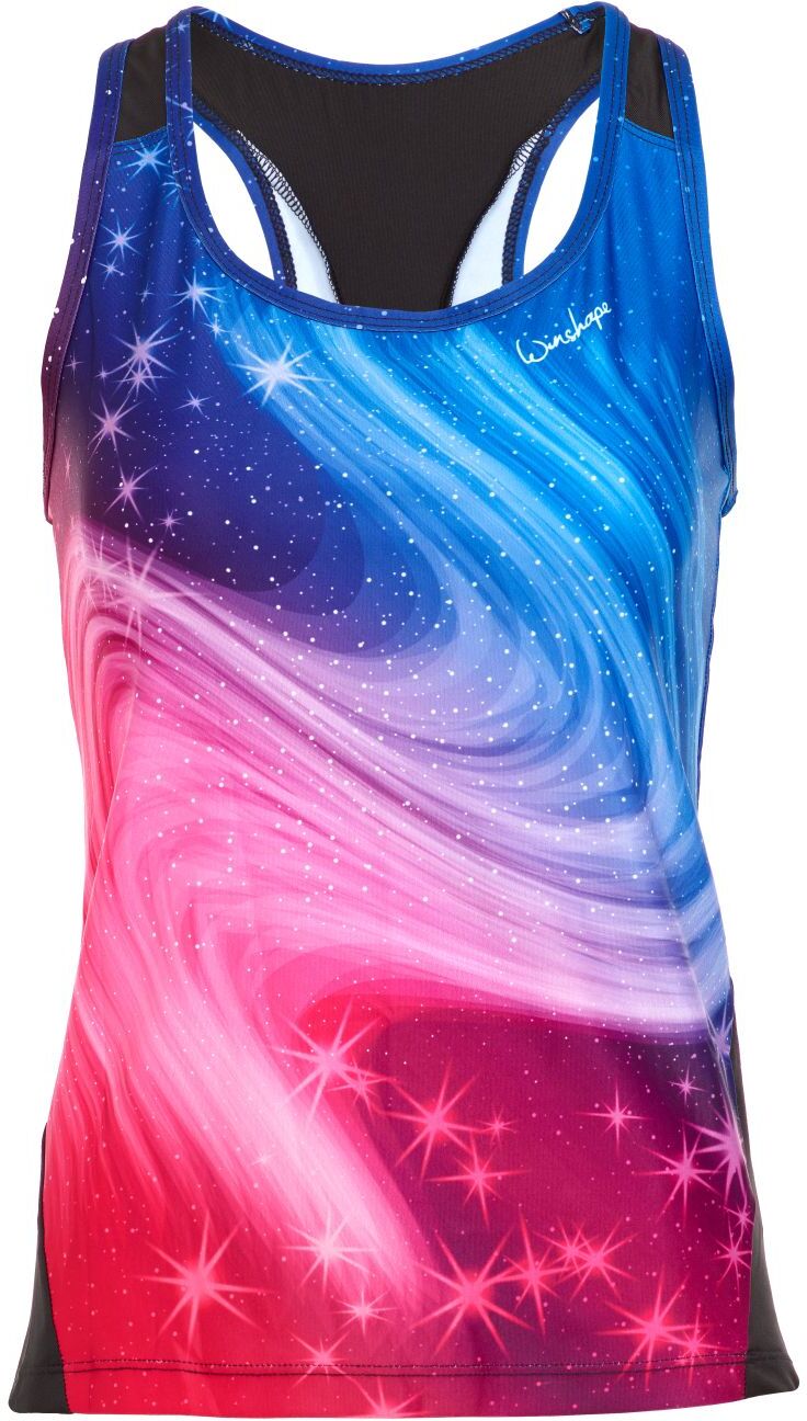 Tanktop WINSHAPE "Tanktop AET108-Stardust", Damen, Gr. L, bunt (stardust), 80% Polyester, 20% Elasthan, Rundhals, Tops Tanktop, Functional