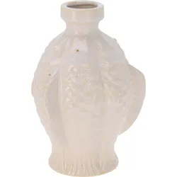 Deko-Vase FISCH (DH 13,50x20 cm) - weiß - DH 13,50x20 cm