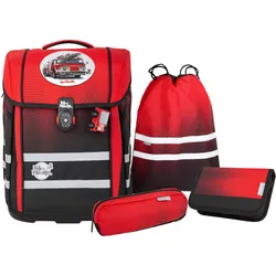 McNeill McNeill Schulranzen-Set PERFECTO 5tlg. - Gradient Cranberry Koffer24