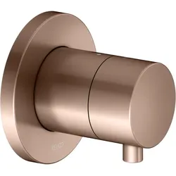 KEUCO IXMO Fertigmontageset 59541291001 rotgold gebürstet, Unterputz-Absperrventil, rund, für 1 Verbraucher