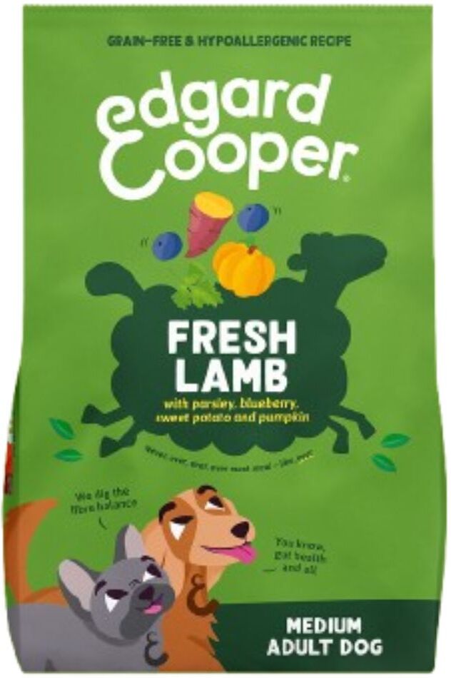 Edgard &amp; Cooper SACCO 7 Kg CROCCHETTA MEDIA M Edgard & Cooper Agnello per Cani Adulti
