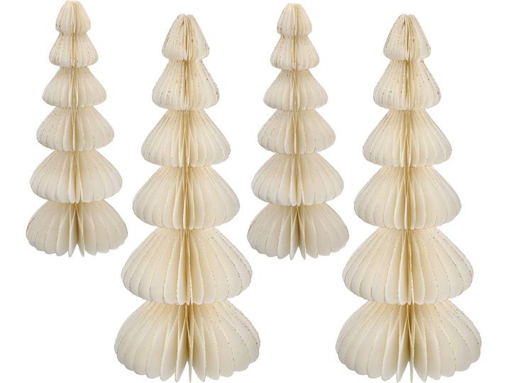 Dekobaum Dekobaum Ornament , beige (weiß), H:25cm Ø:10cm, Papier, LEGER HOME BY LENA GERCKE, Dekofiguren, Dekobaum, im trendigen Design