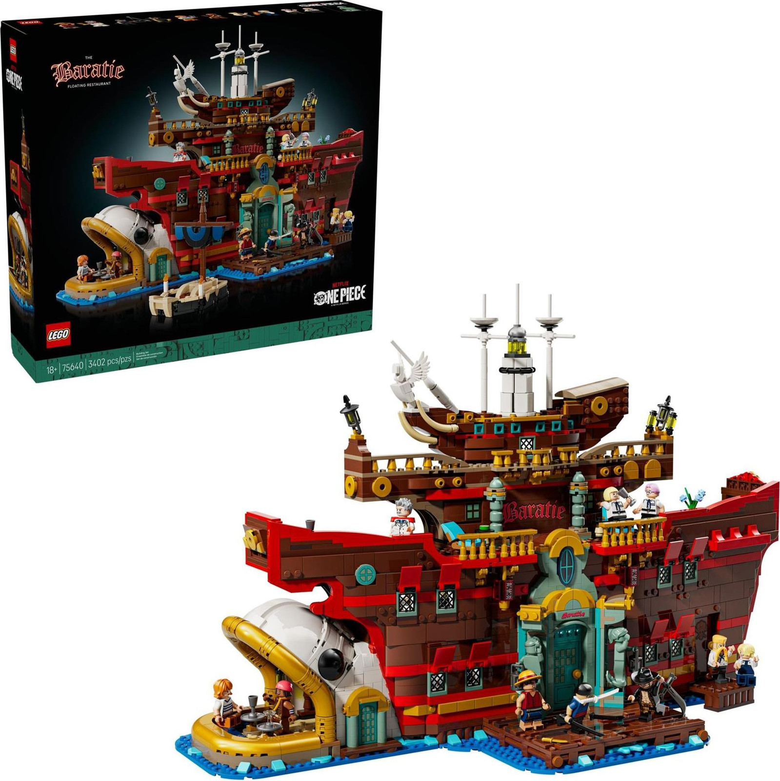 LEGO One Piece Het drijvende restaurant Baratie 75640