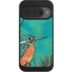 Nivocase Hülle für Google Pixel 10 Handyhülle NIVOcore Case Schwarz Malerei Tiere Vogel (Google Pixel 10), Smartphone Hülle, Schwarz