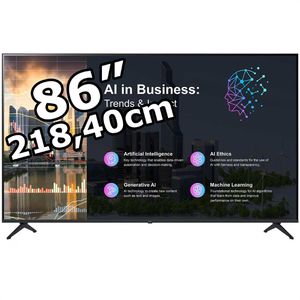 LG Digital-Signage 86PK640S, 86 Zoll, 4K UHD 3840 x 2160, 300 cd/m², 16/7 Betriebszeit