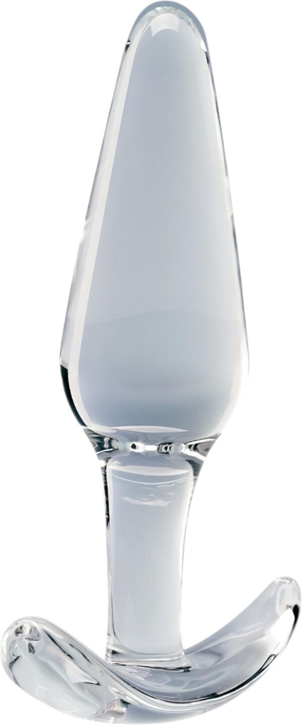 Clarity Utopian Floret - glass anal plug (clear)