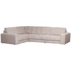 Ecksofa Date mit Cordbezug, klassisch, Natur, links, weich gepolstert für Dein Wohnzimmer